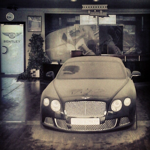 Abandoned Bentley Dealership in Doha 