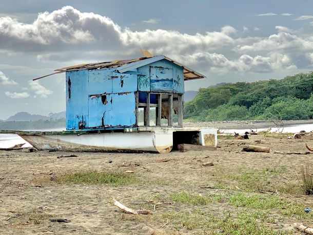 Abandoned boat in Puntarenas Costa Rica 