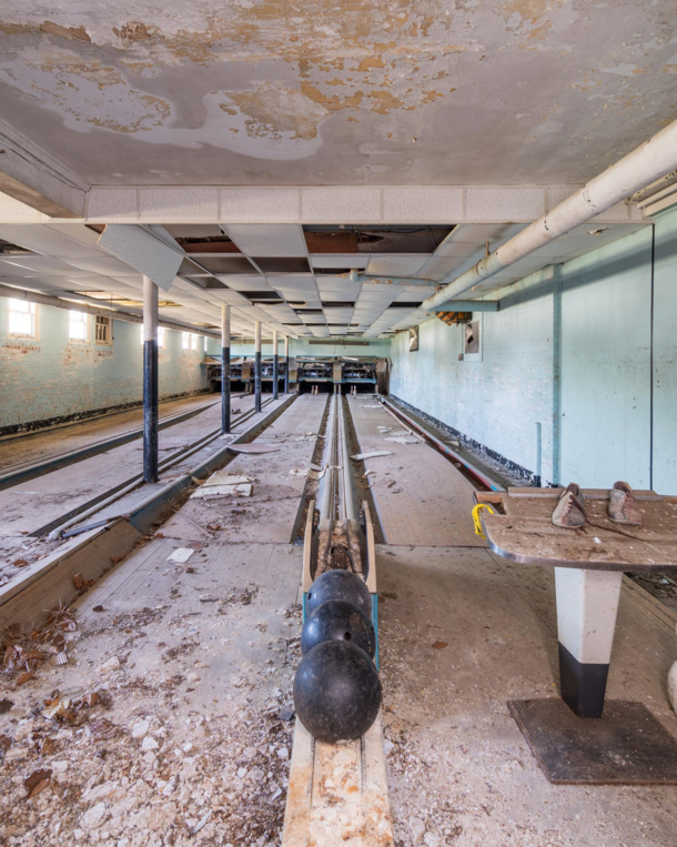 Abandoned bowling alley