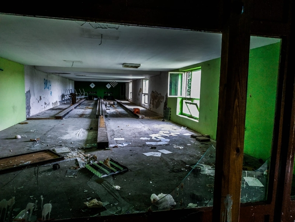 Abandoned bowling alley Croatia