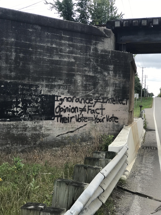 Abandoned Bridge With Awesome Graffiti  Artist Elizabeth Luczynski