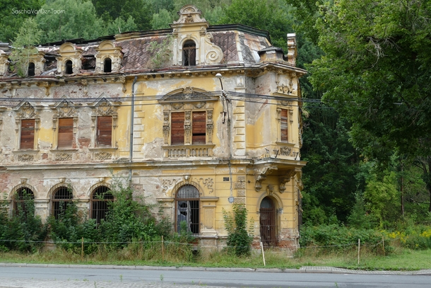 Abandoned building found next to a road in czech republic