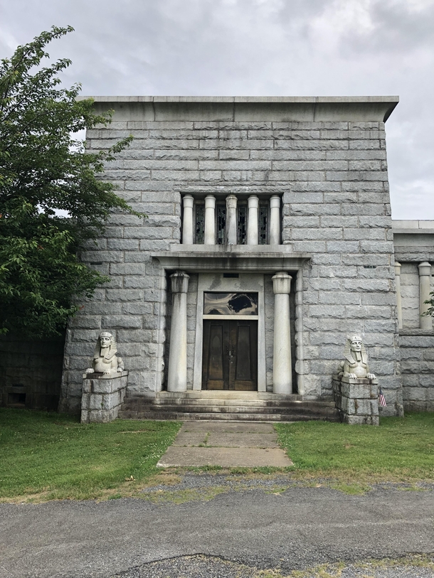 Abandoned building in a cemetery Pennsylvania