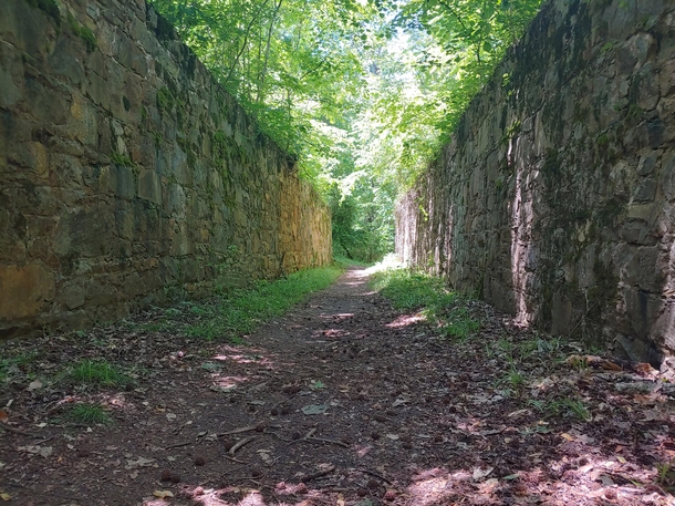 Abandoned canal locks in Lancaster South Carolina There are walking trails there now