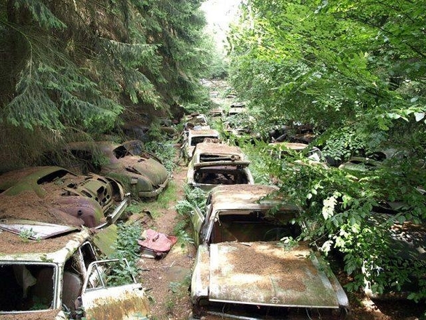 Abandoned Cars Belgium 