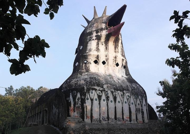 Abandoned chicken church Indonesia