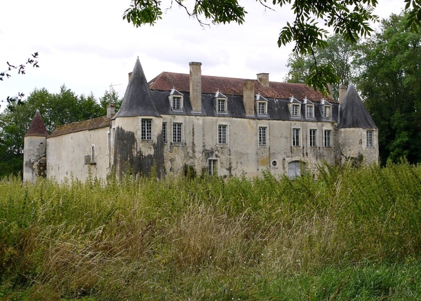 Abandoned chteau near Saint-Mor France 