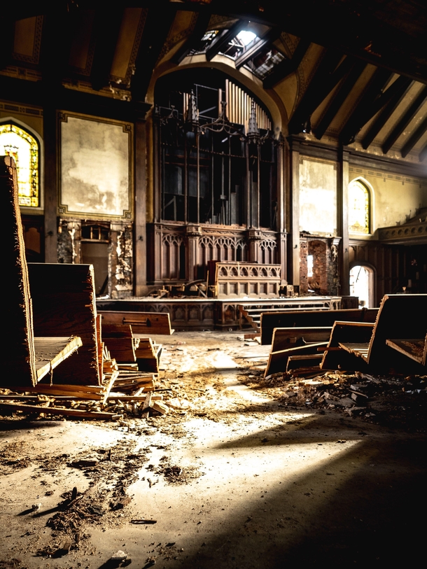 Abandoned Church at Golden Hour