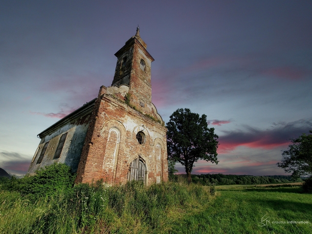 Abandoned church in the countryside 