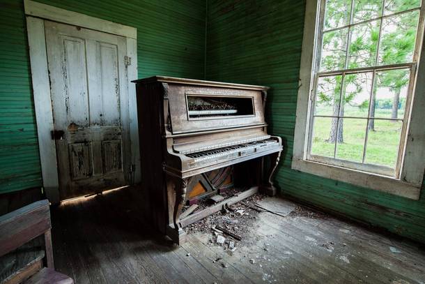 Abandoned Church Piano - 