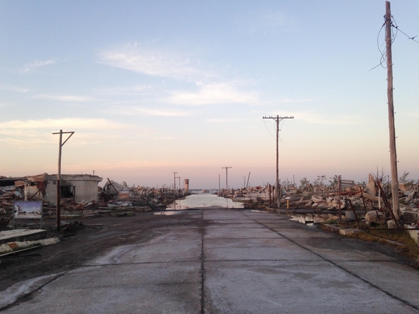 Abandoned city at dawn - Villa Epecuen Argentina 