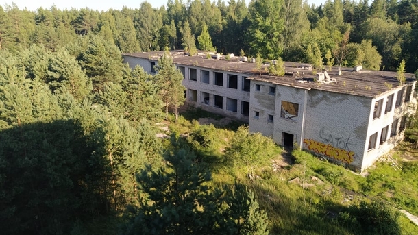 Abandoned civil buildign in eastern Europe