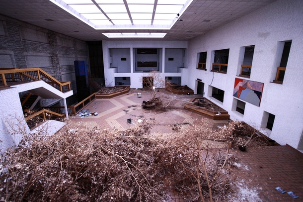 Abandoned College in Highland Park MI 