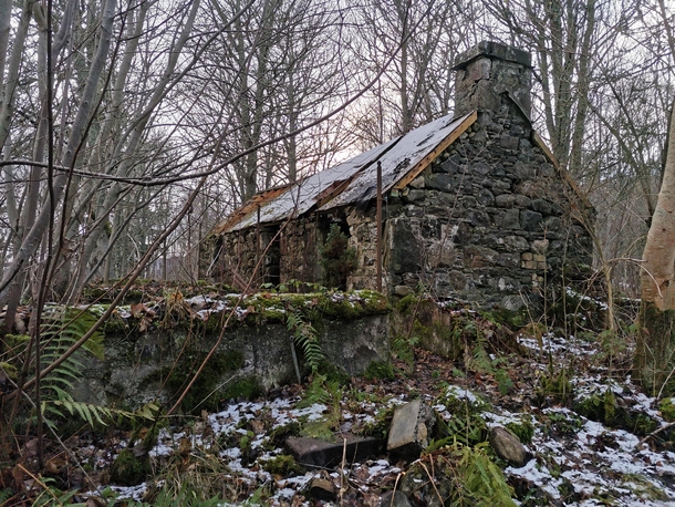 Abandoned croft in Highlands of Scotland