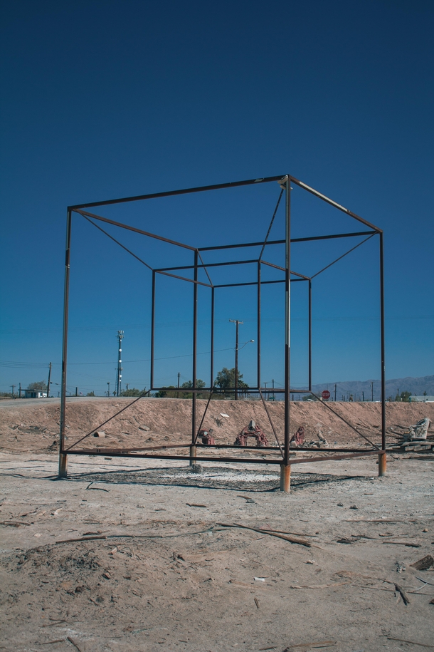Abandoned Cube Salton Sea California OC Resolution x