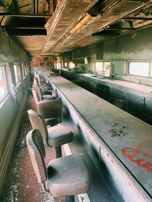 Abandoned Diner Train