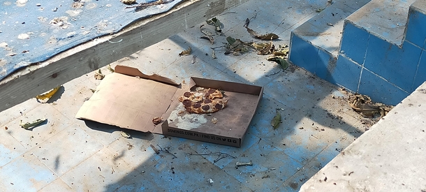 Abandoned Dominos Pizza in an Abandoned Swimming Pool