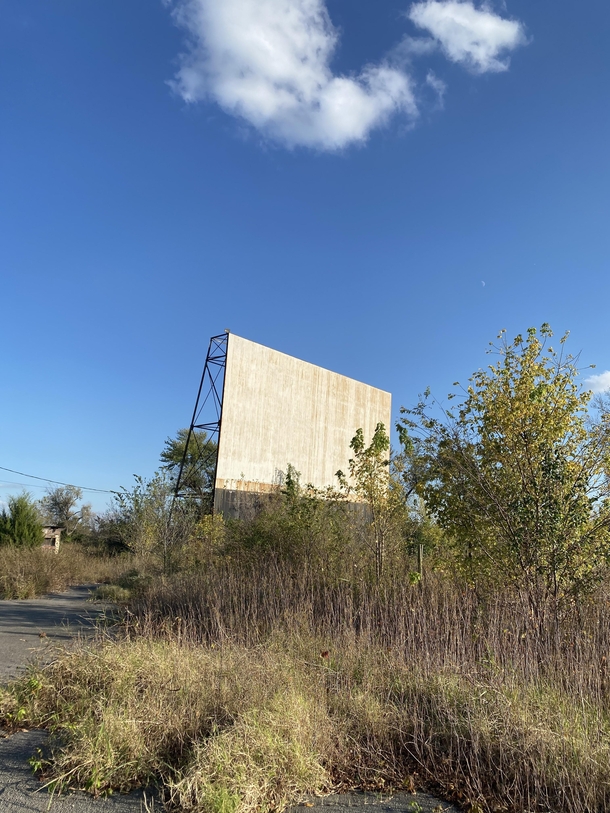 Abandoned drive-in theater 