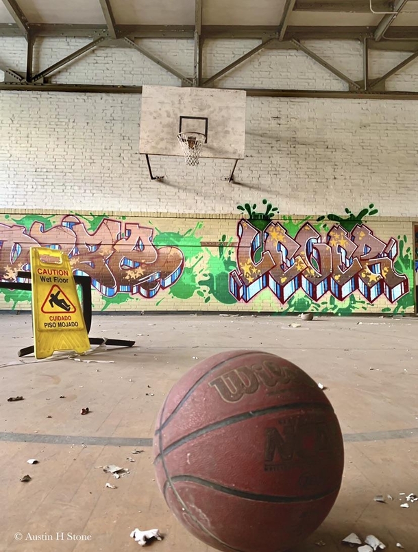 Abandoned elementary school gym in Alabama 