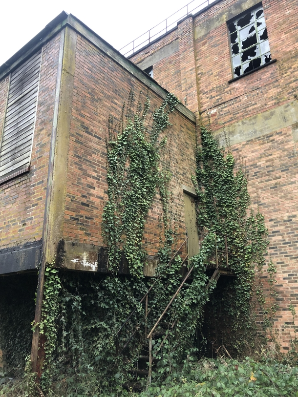 Abandoned factory Ross on Wye UK