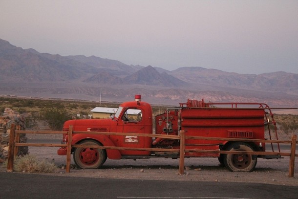 Abandoned Firetruck in Death Valley 