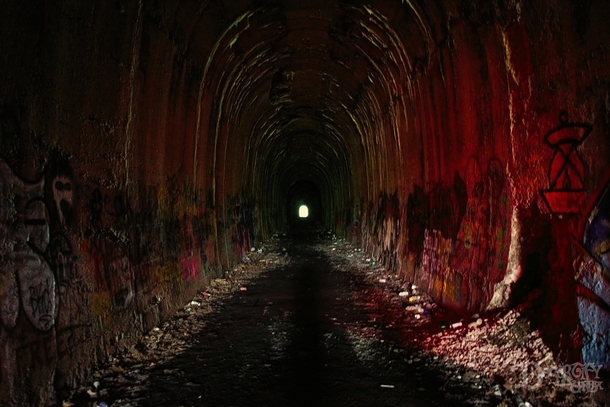 Abandoned  Foot Train Tunnel to Nowhere OC x
