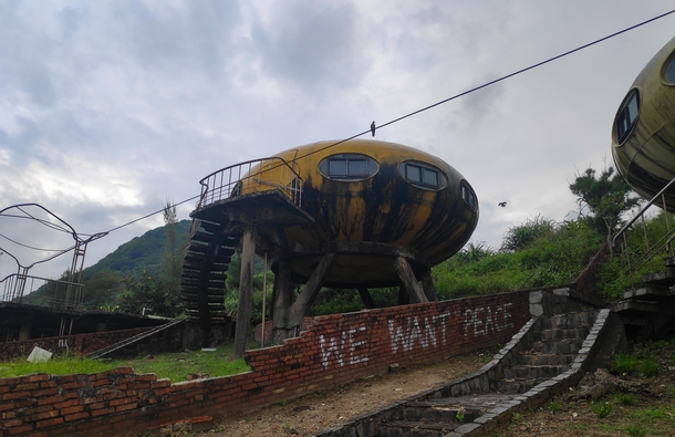 Abandoned futuristic village in Taiwan