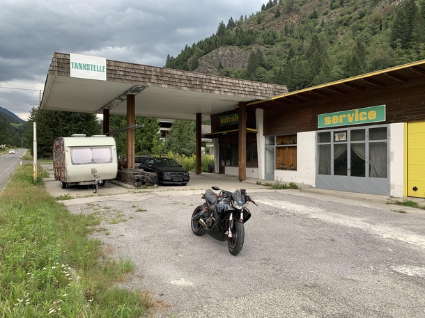 Abandoned gas station