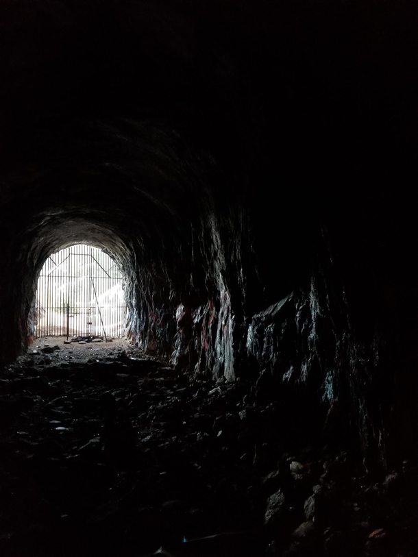 Abandoned gated off tunnel in Colorado