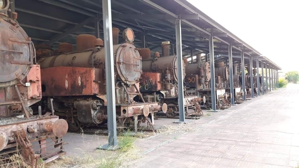 Abandoned German Locomotives in Greece