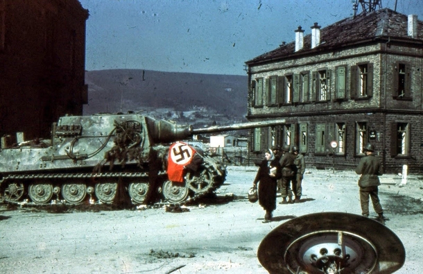 Abandoned German tank 