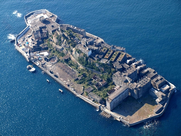 Abandoned Hashima Island a dilapidated metropolis 