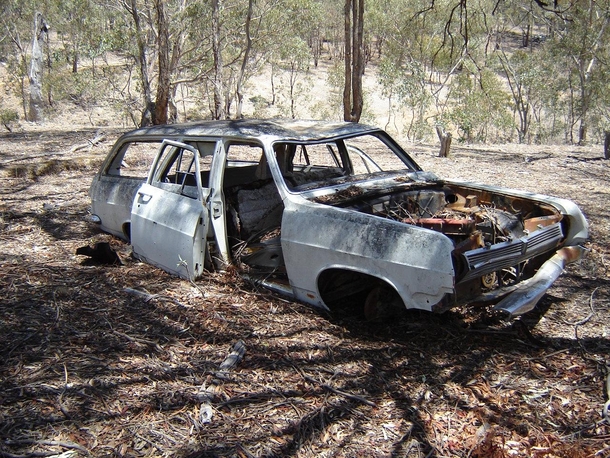 Abandoned HD Holden Wagon Central Western NSW Australia