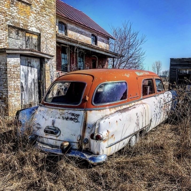 Abandoned Hearse in Rural Central Wisconsin Instagram stephaniekay