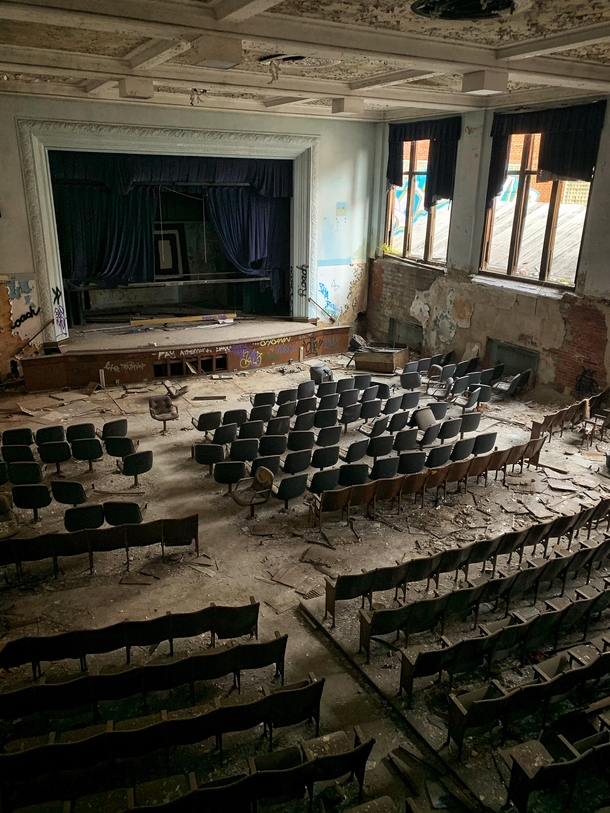 Abandoned High School Auditorium in Detroit MI