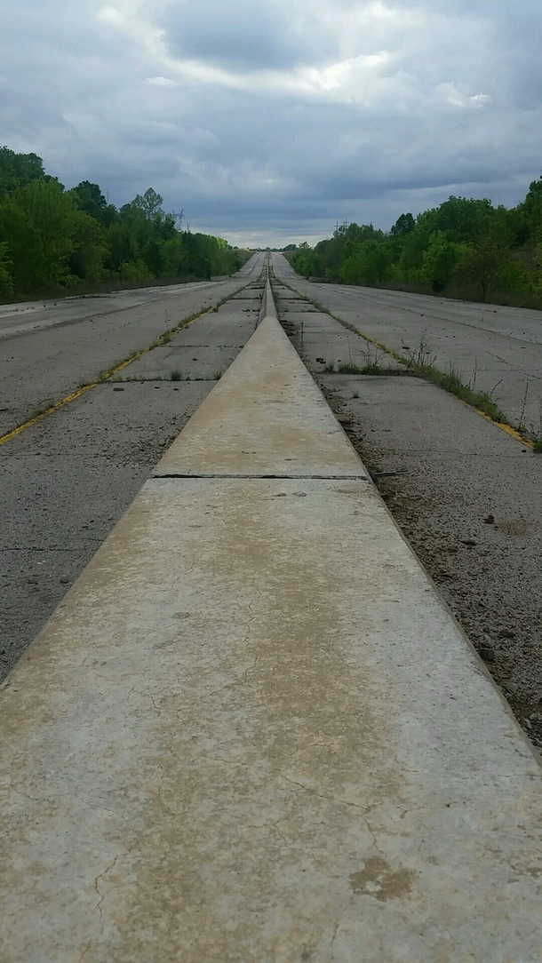 Abandoned Highway Outside of Tulsa OK 