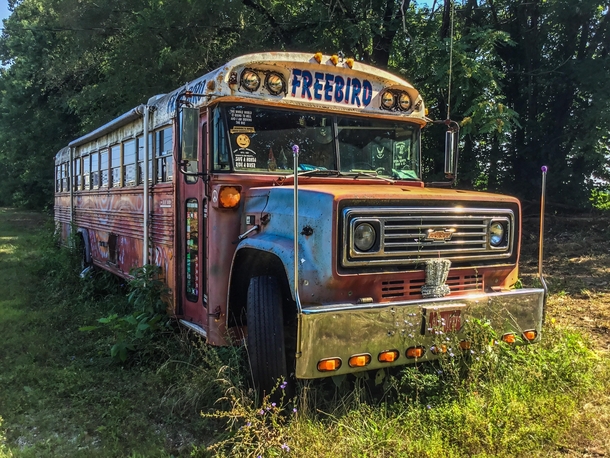 Abandoned Hippie Bus 