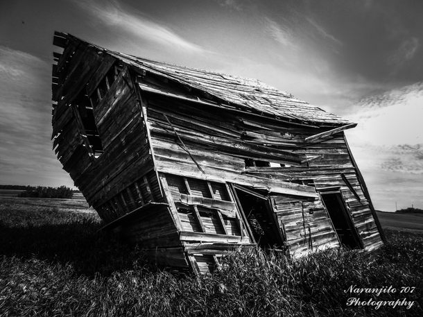 Abandoned home in a rural Alberta Canada