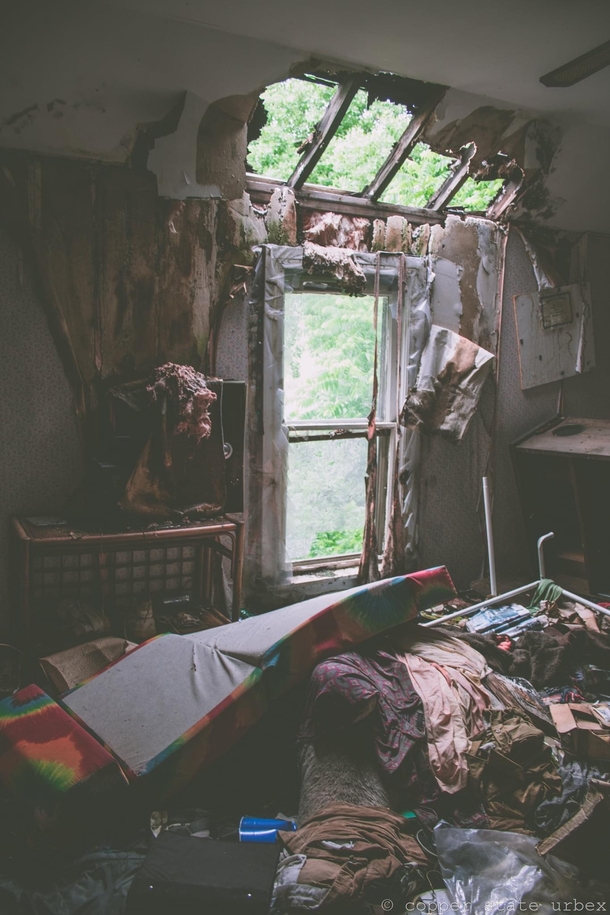 Abandoned home with belongings still insideRural Kansas USA
