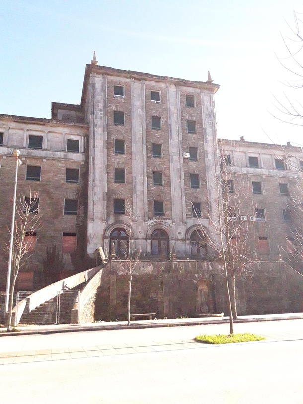 Abandoned hospital in Santiago de Compostela Spain