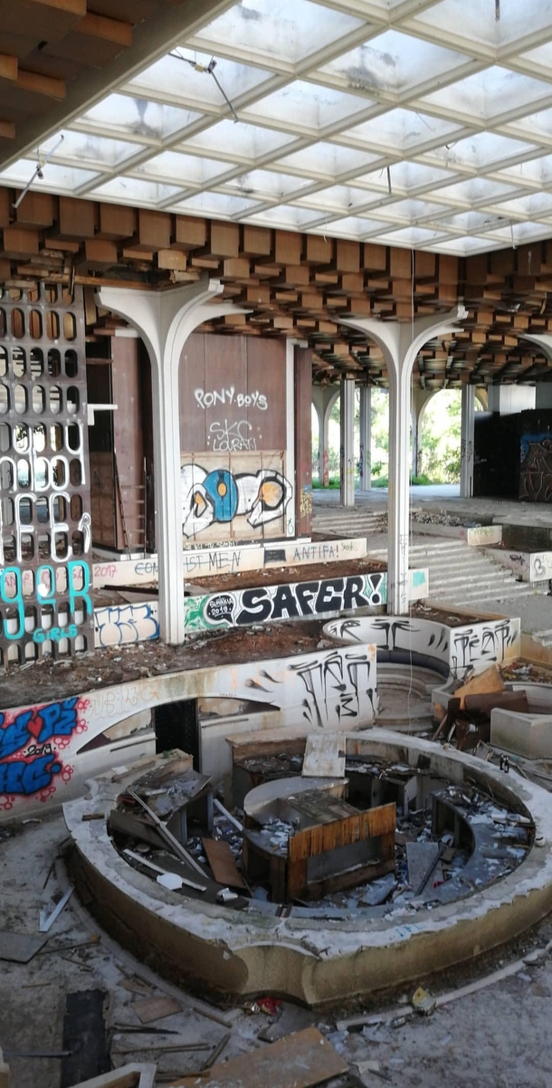 Abandoned hotel in Croatia