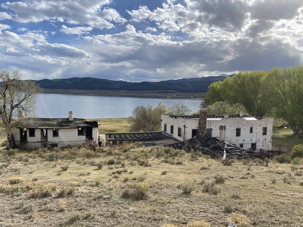 Abandoned house and restaurant in Red River New Mexico