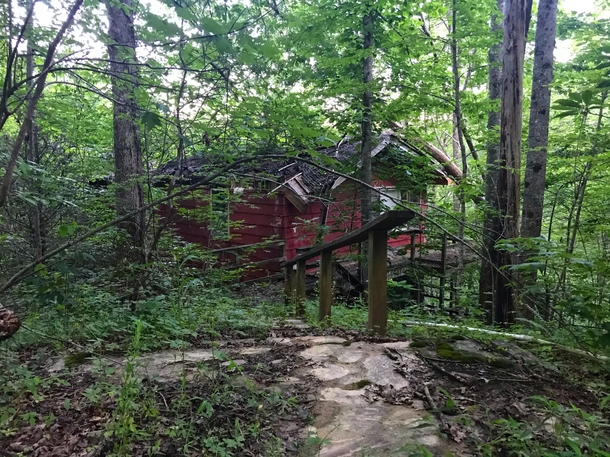 Abandoned house in a remote part of The Great Smoky mountains