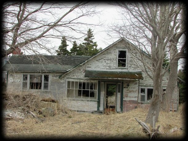 Abandoned house in New Harbour Newfoundland 