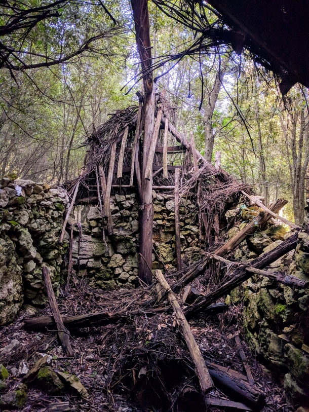 Abandoned house in the forest in Sardinia Italy OC