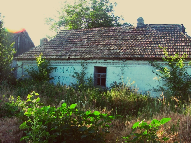 Abandoned house in the Ukrainian countryside