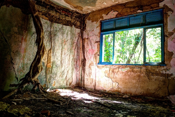 Abandoned house in tropical island Ilha GrandeRJ - Brazil 