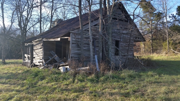 Abandoned house on our farm outside of Batesville Arkansas   