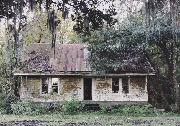 Abandoned house on the Bayou in Louisiana
