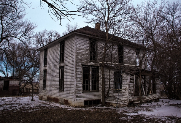 Abandoned House on the great plains of South Dakota 